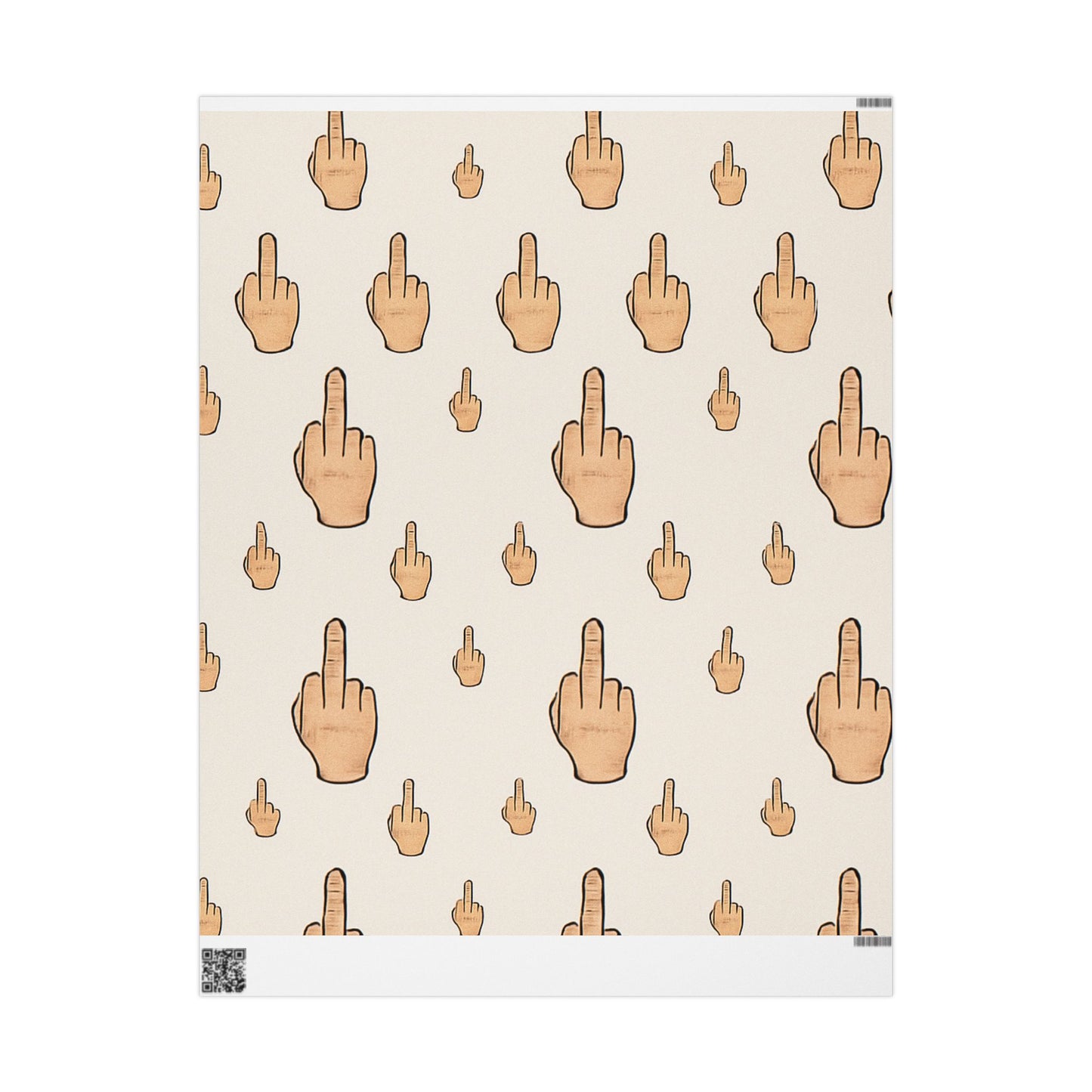 Middle Finger Gift Wrapping Paper
