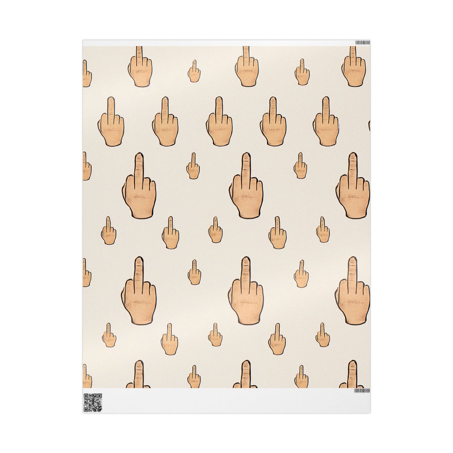Middle Finger Gift Wrapping Paper