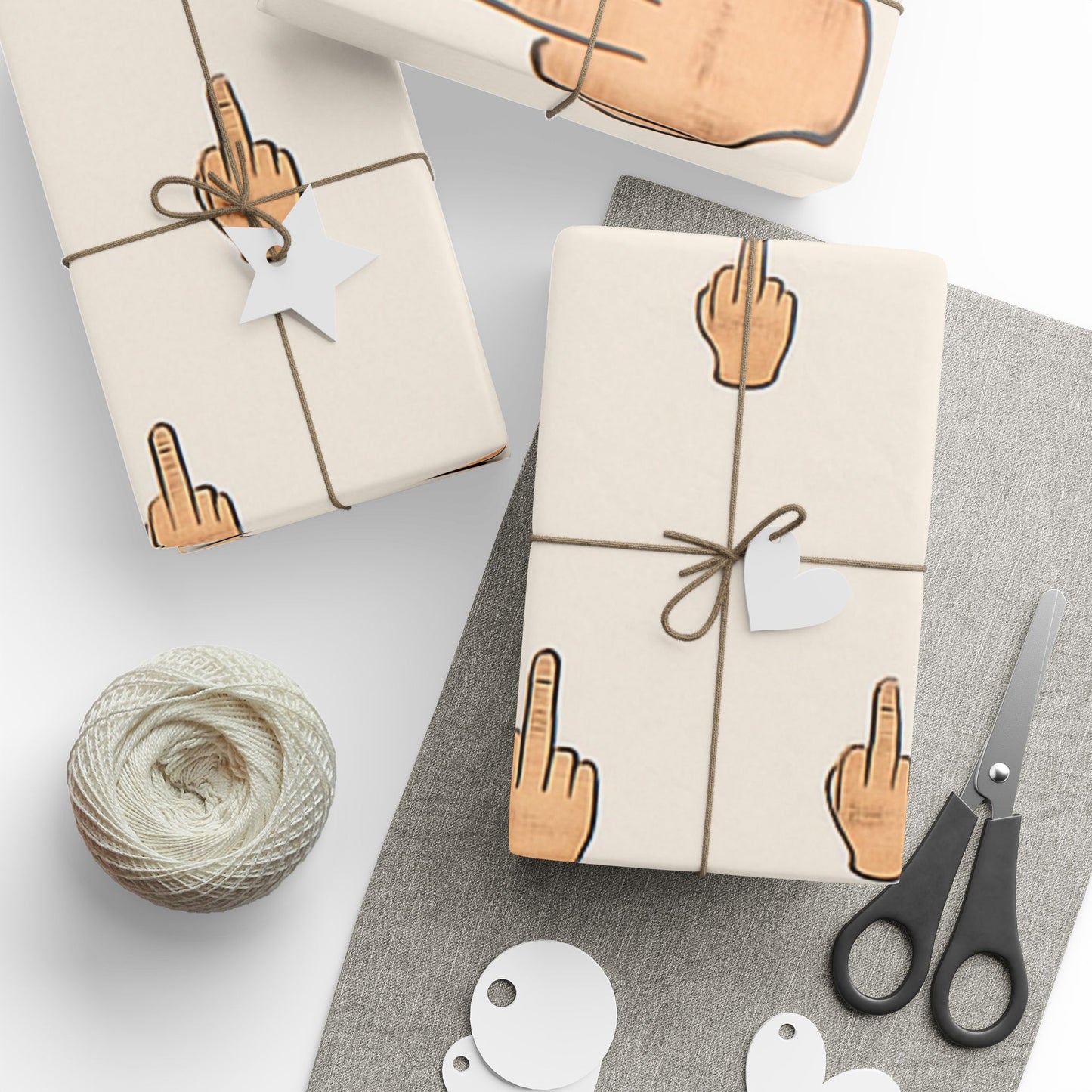 Middle Finger Gift Wrapping Paper