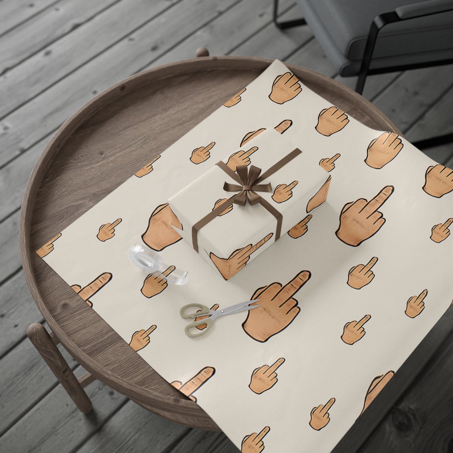 Middle Finger Gift Wrapping Paper