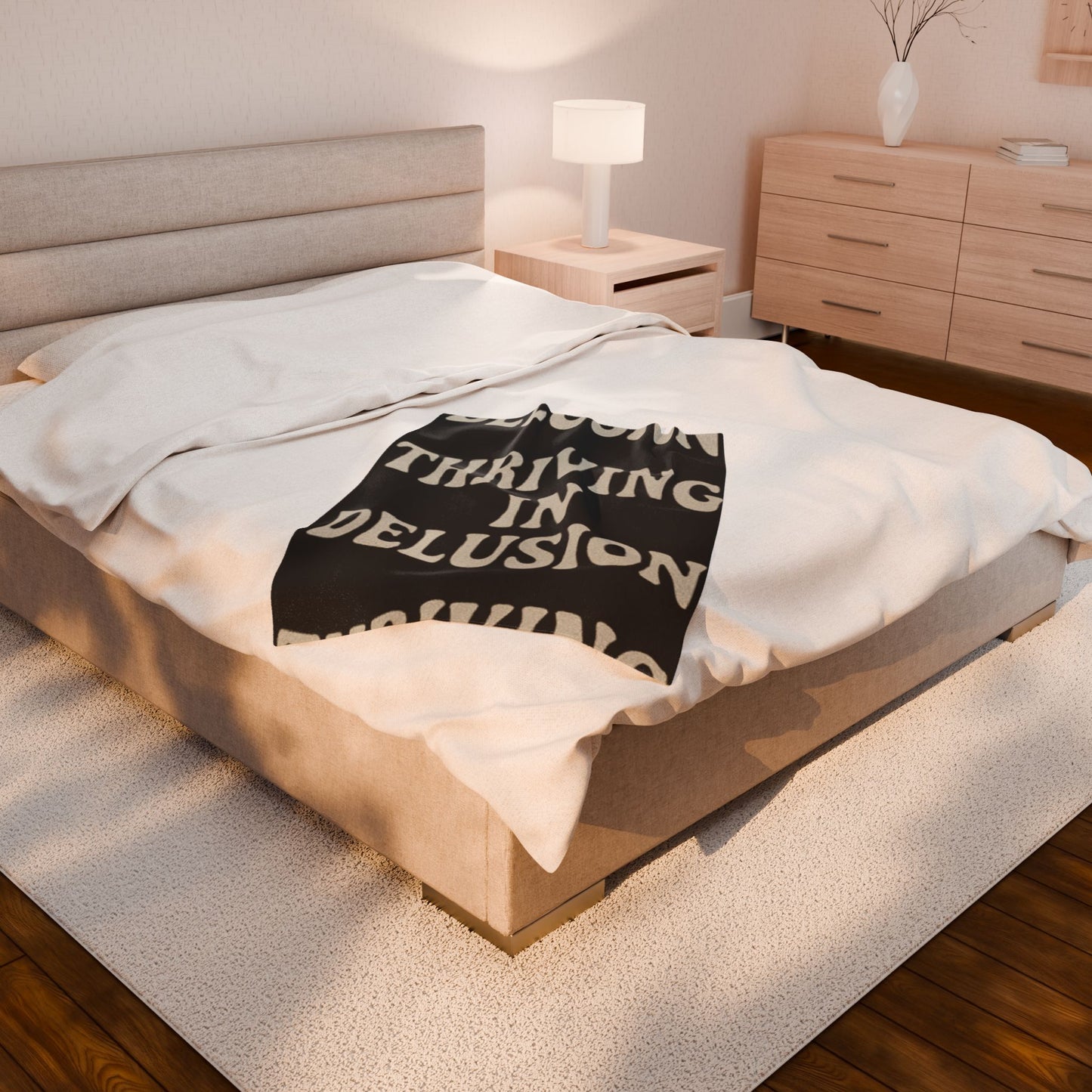 Thriving in Delusion Plush Blanket for Cozy Vibes, Home Decor, Gift, Throw [...]