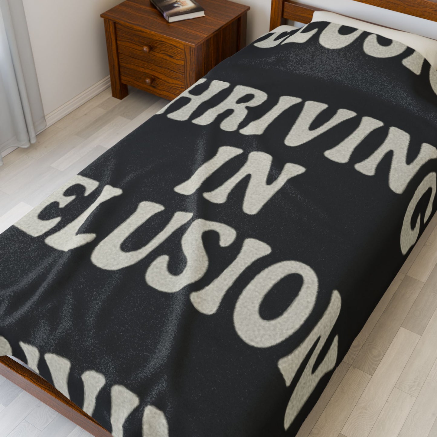 Thriving in Delusion Plush Blanket for Cozy Vibes, Home Decor, Gift, Throw [...]