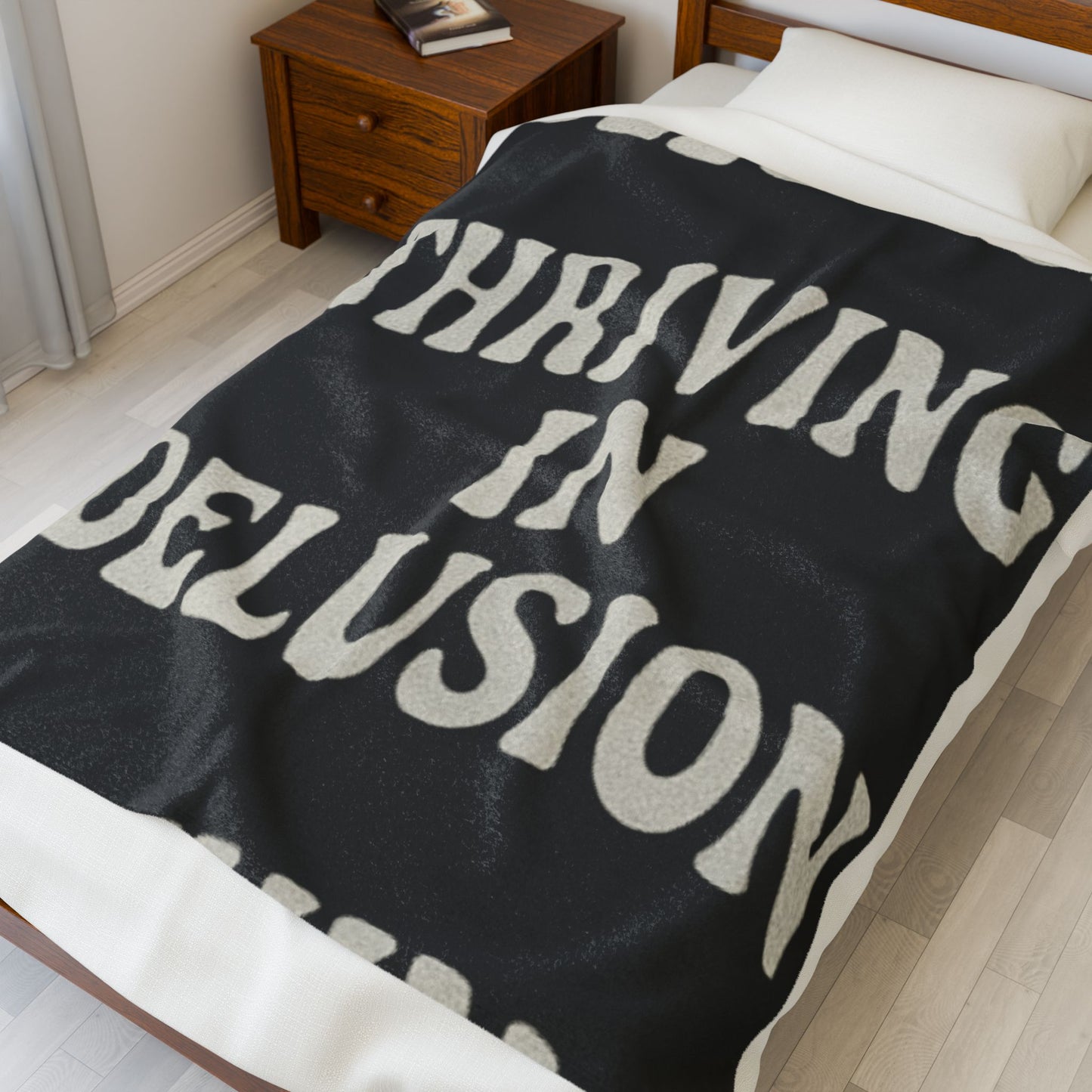 Thriving in Delusion Plush Blanket for Cozy Vibes, Home Decor, Gift, Throw [...]