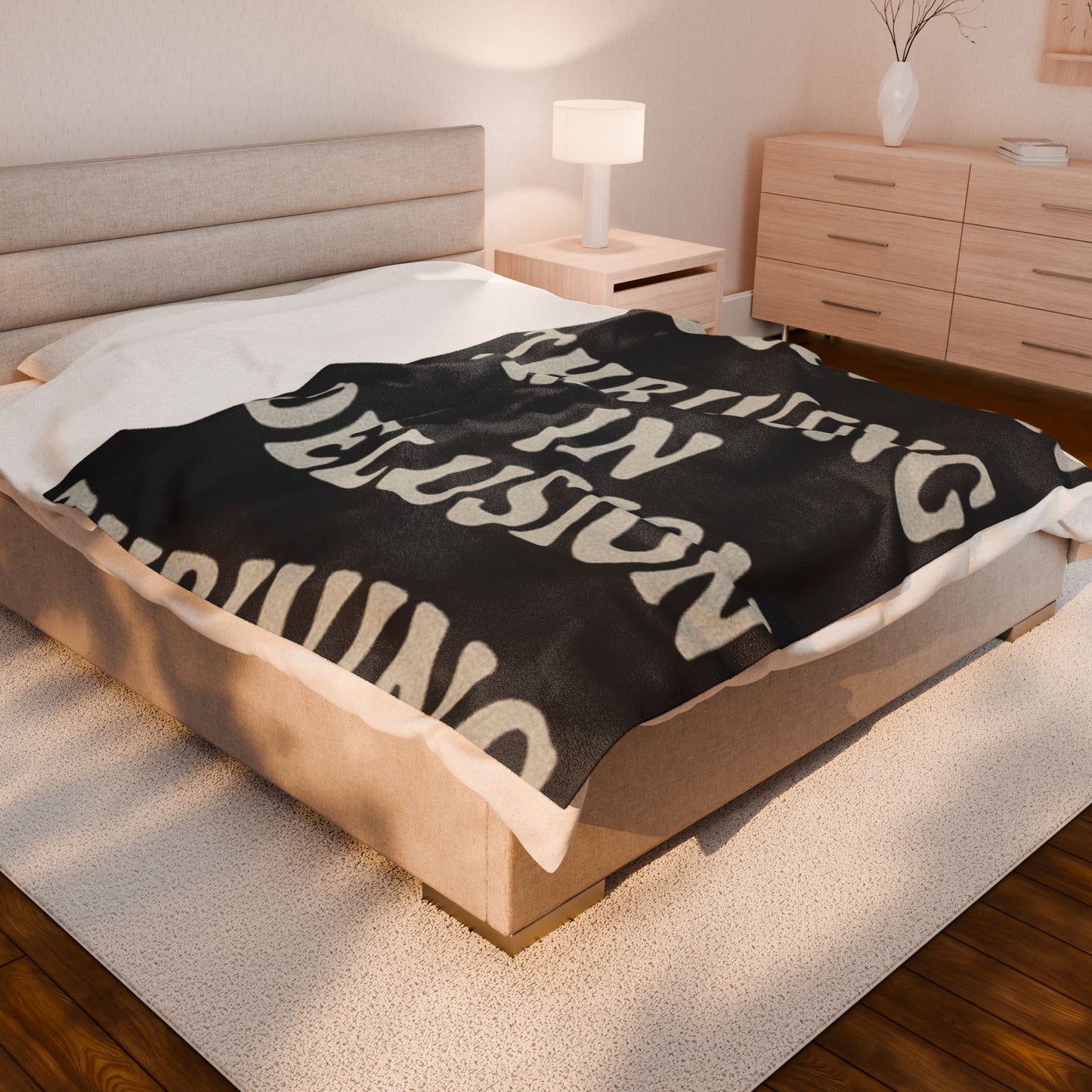 Thriving in Delusion Plush Blanket for Cozy Vibes, Home Decor, Gift, Throw [...]