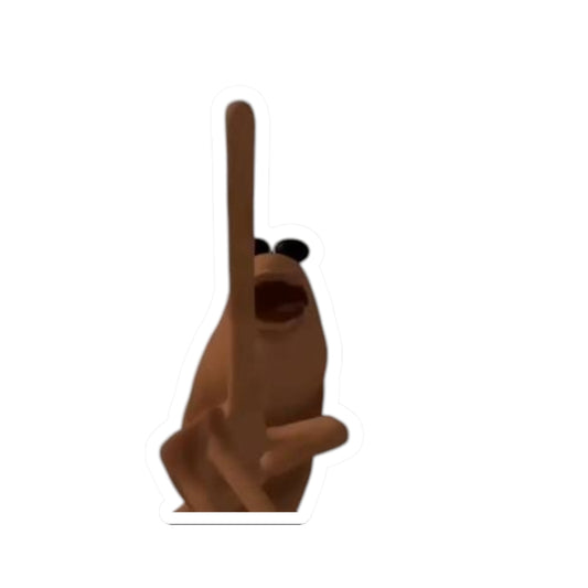 Tik Tok Marcus the worm cut out sticker
