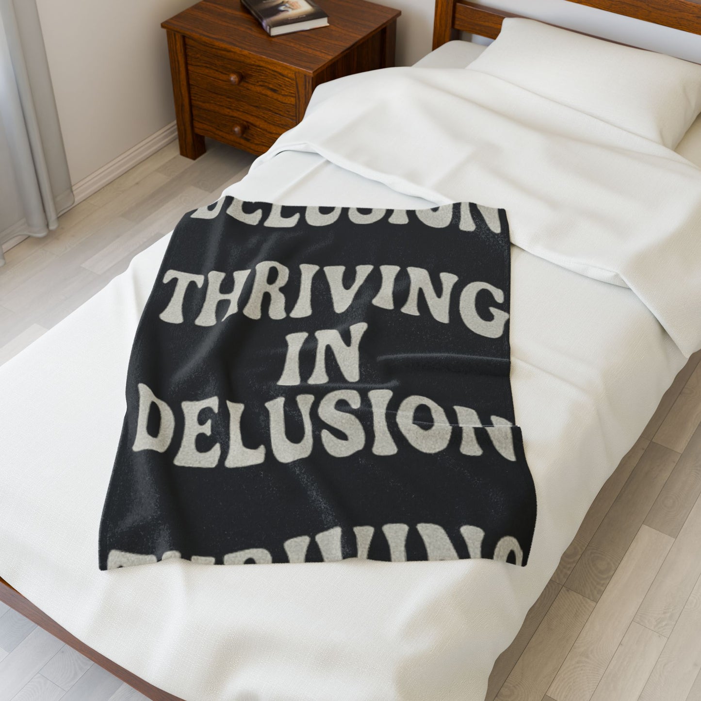 Thriving in Delusion Plush Blanket for Cozy Vibes, Home Decor, Gift, Throw [...]