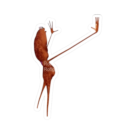 Tik Tok Marcus the worm cut out sticker