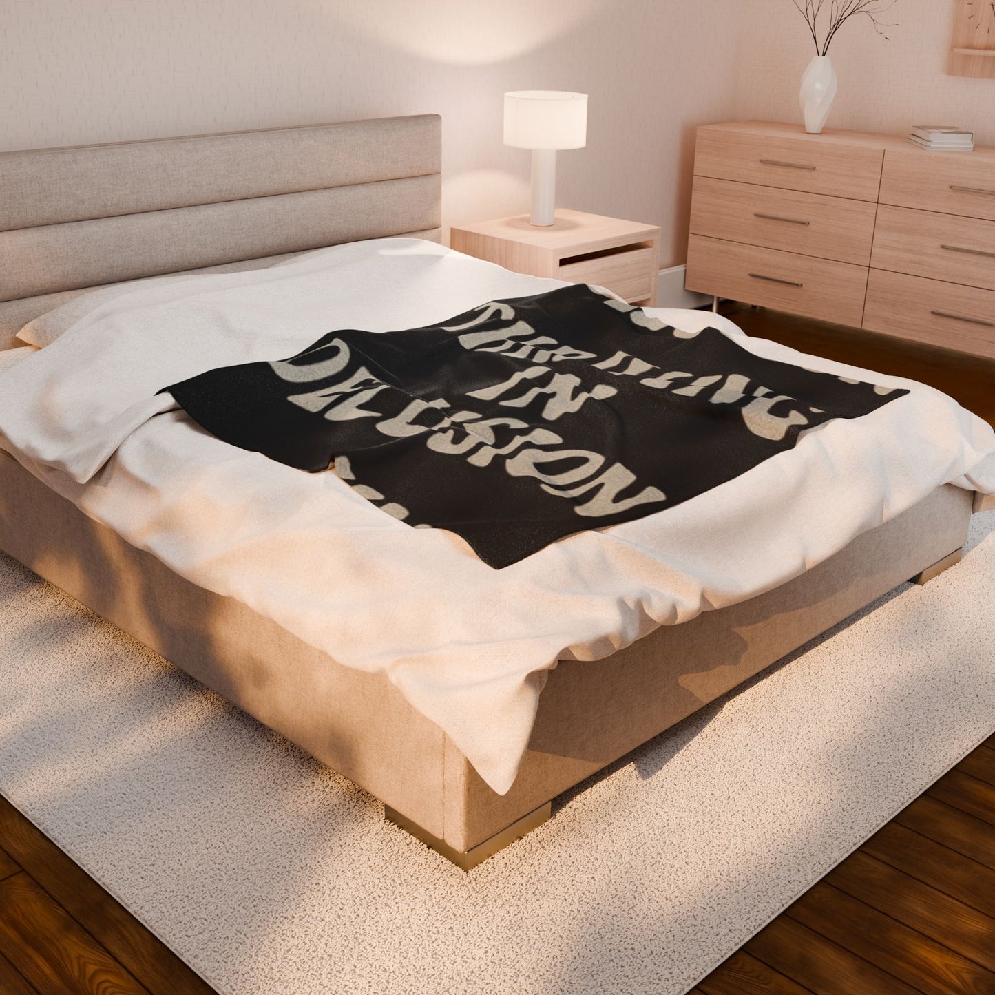 Thriving in Delusion Plush Blanket for Cozy Vibes, Home Decor, Gift, Throw [...]